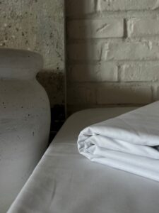 Cearșaf Clasic, culoare PURE WHITE - imagine 3
