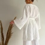 Set kimono și pantalon muselină