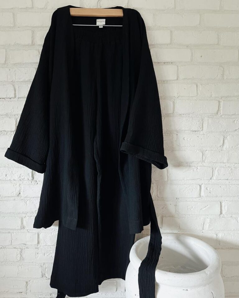 Set kimono și pantalon muselină - imagine 6