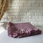 Husa pilota cu volanase, culoare DUSTY ROSE