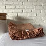 Husa pilota cu volanase, culoare CINNAMON