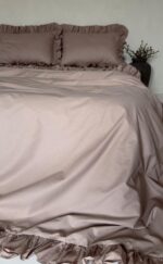 Set lenjerie cu volanase, culoare GREIGE, 4 piese - imagine 2
