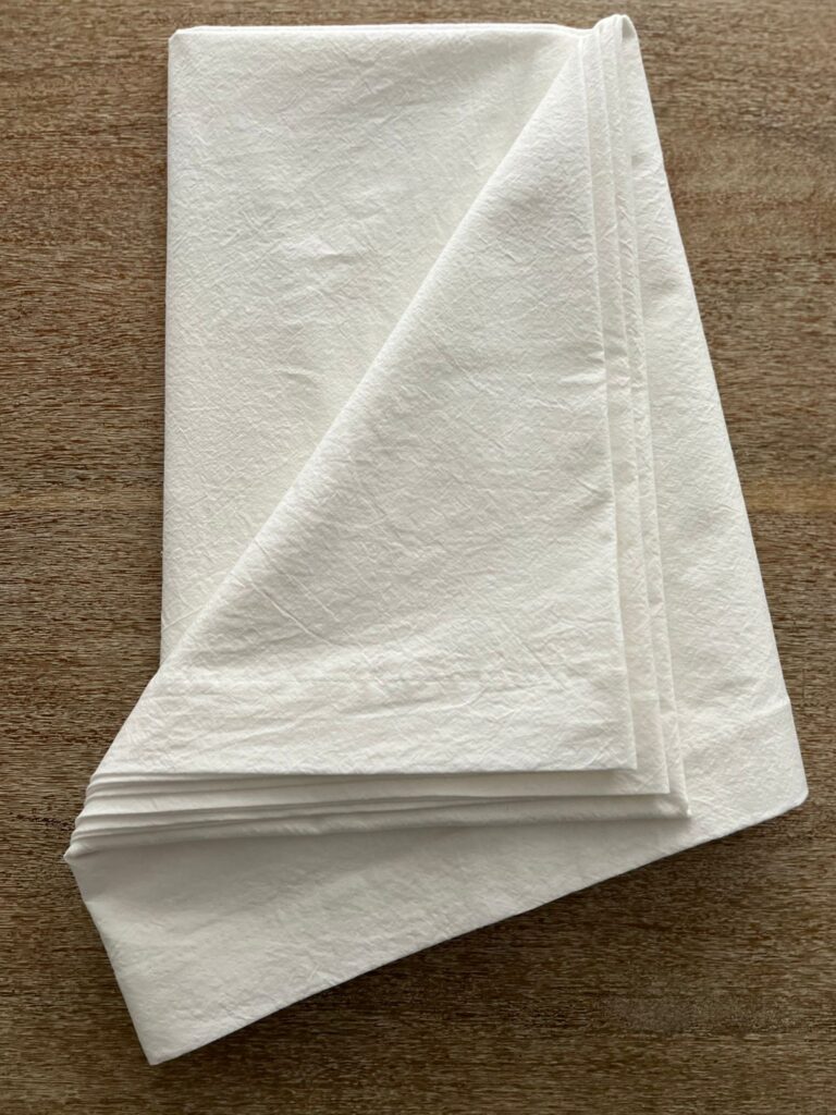 FAȚĂ DE MASĂ CLASICĂ DIN BUMBAC PRESPĂLAT - PURE WHITE - imagine 4