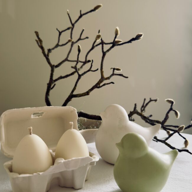 Easter Egg Candles  ( set 2 buc)
