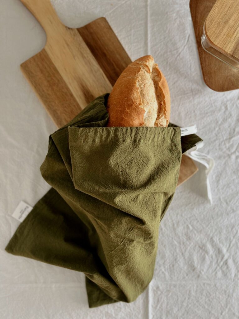 SAC DIN BUMBAC PENTRU PÂINE - imagine 3