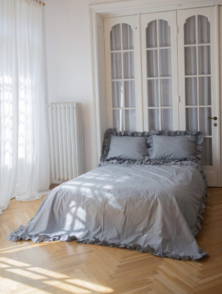 Set lenjerie cu volanase, culoare STORM GRAY, 4 piese - imagine 2