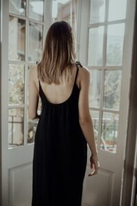 Rochie muselină Clara - Black - imagine 5
