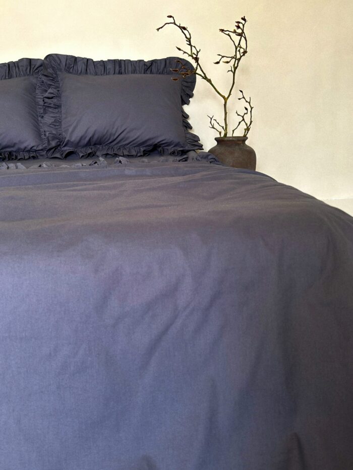 Set lenjerie cu volanase, culoare ANTHRACITE GRAY, 4 piese - imagine 4