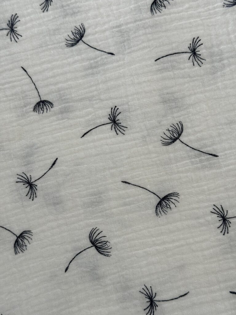 DANDELION- Lenjerie muselină cu volanașe pentru bebeluși (2 pcs) - imagine 2