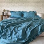 MAUI BLUE- Set lenjerie cu volanase (4 pcs)