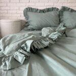 Set lenjerie cu volanase, culoare MINT GREEN, 4 piese