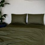 Set Lenjerie Clasica, culoare OLIVE GREEN, 4 piese