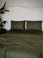 Set Lenjerie Clasica, culoare OLIVE GREEN, 4 piese