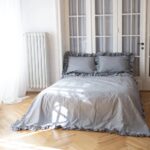 Set lenjerie cu volanase, culoare STORM GRAY, 4 piese