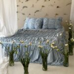 Set lenjerie Dreamy Waves, culoare BLUE BLOSSOM
