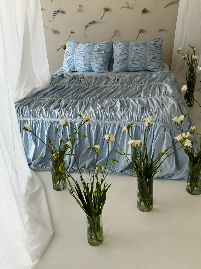 Set lenjerie Dreamy Waves, culoare BLUE BLOSSOM - imagine 4