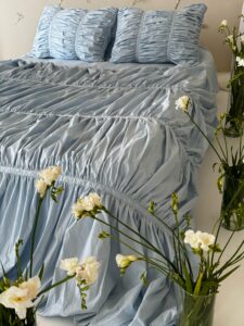 Set lenjerie Dreamy Waves, culoare BLUE BLOSSOM - imagine 2