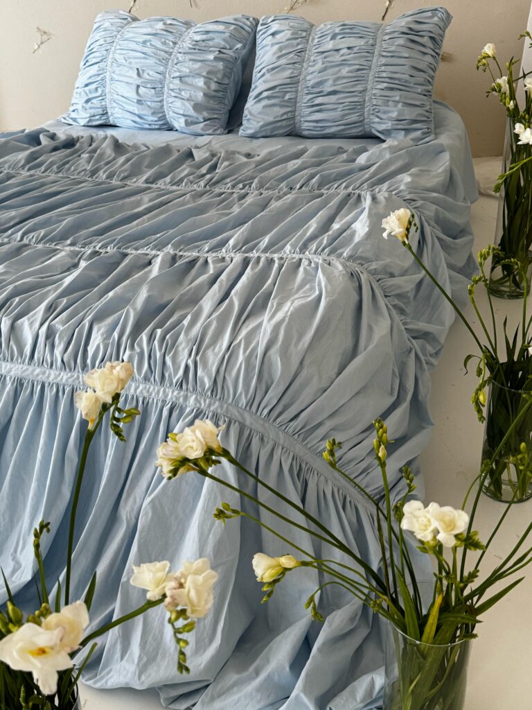 Set lenjerie Dreamy Waves, culoare BLUE BLOSSOM - imagine 2
