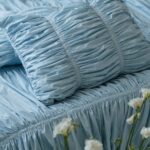 Fețe perna dreamy waves, culoare BLUE BLOSSOM, 2 piese