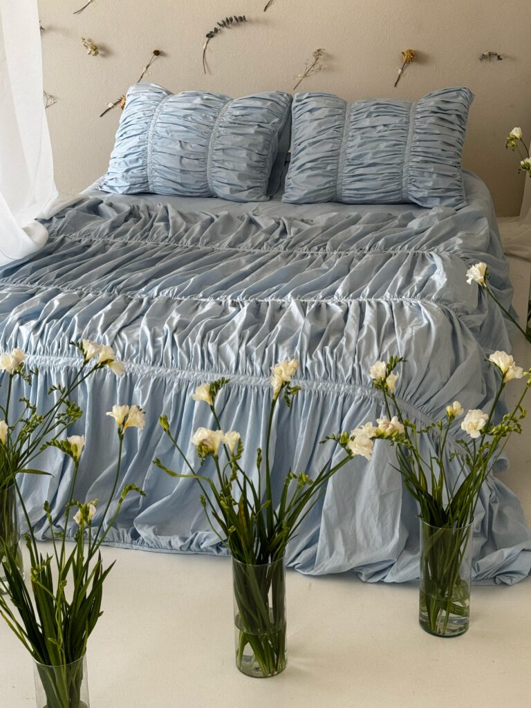 Set lenjerie Dreamy Waves, culoare BLUE BLOSSOM - imagine 3