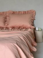 Set lenjerie cu volanase, culoare SWEET PEACH, 4 piese - imagine 2