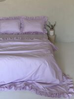Set lenjerie cu volanase, culoare SOFT LAVENDER, 4 piese