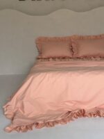 Set lenjerie cu volanase, culoare SWEET PEACH, 4 piese - imagine 3