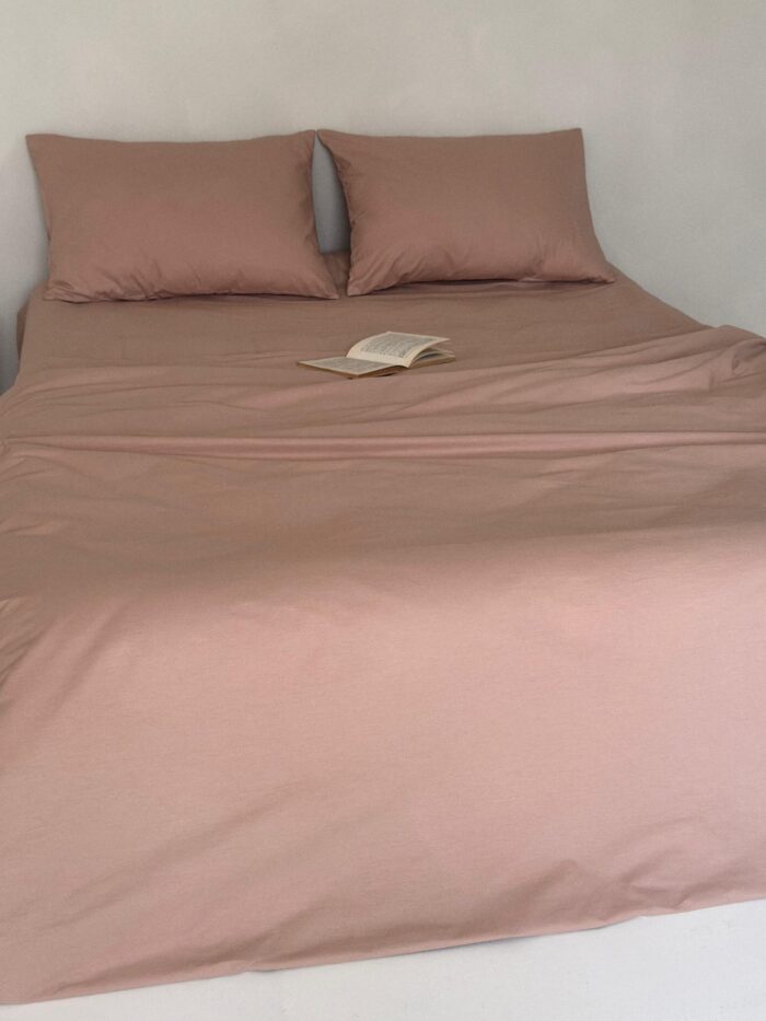 Set Lenjerie Clasica, culoare BEIGE, 4 piese - imagine 4