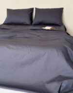 Set Lenjerie Clasica, Baronette Home, 4 piese, culoare Anthracite Grey - imagine 4