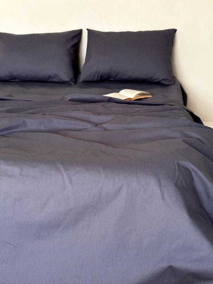 Set Lenjerie Clasica, Baronette Home, 4 piese, culoare Anthracite Grey - imagine 2