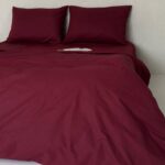Set Lenjerie Clasica, Baronette Home, 4 piese, culoare Dark Burgundy