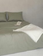 Set Lenjerie Clasica, culoare SAGE GREEN, 4 piese
