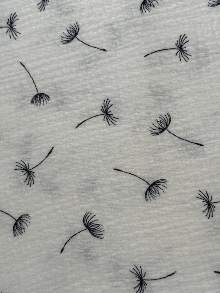 DANDELION- Lenjerie muselină cu volanașe pentru copii (2 pcs) - imagine 3