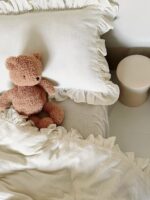 BABY POWDER- Lenjerie muselină cu volanașe pentru copii (2 pcs) - imagine 4