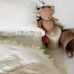 BABY POWDER- Lenjerie muselină cu volanașe pentru copii (2 pcs)