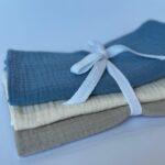 Set 3 museline bebeluși 40x40 cm