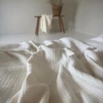 BABY POWDER - Cearșaf cu elastic din muselină pentru bebeluși