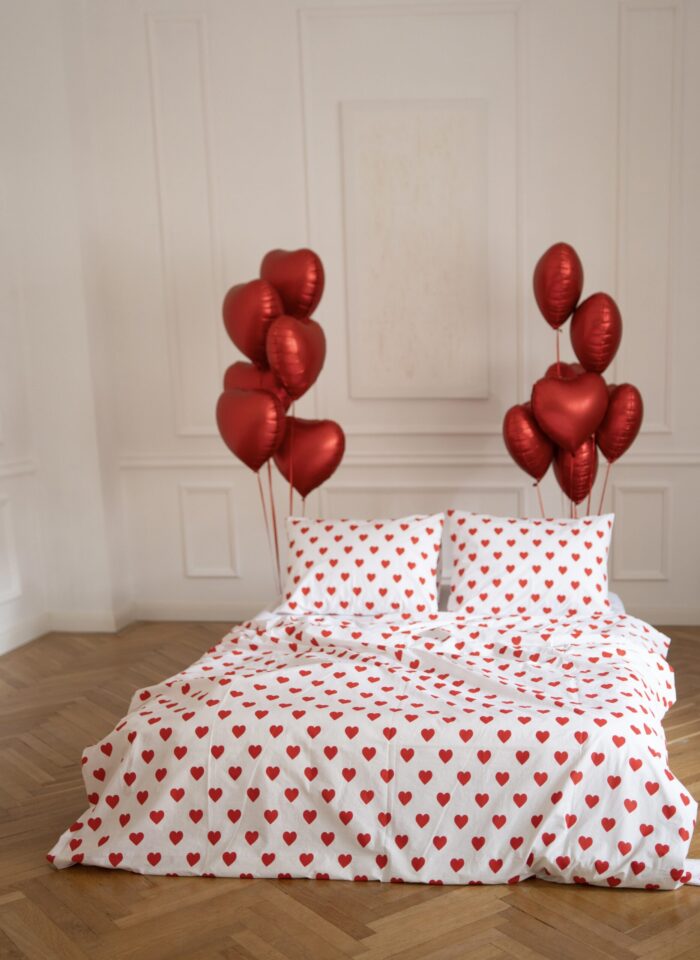 Set lenjerie cu inimioare, 3 piese - imagine 7