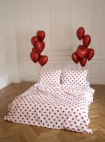 Set lenjerie cu inimioare, 3 piese - imagine 2