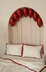 Fețe perna cu volanase delicate,  culoare IVORY, 2 piese - imagine 3
